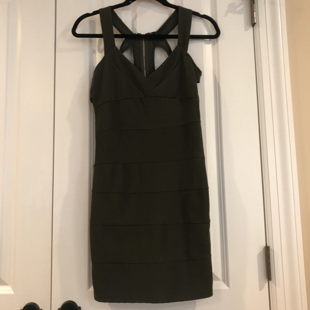 Poof Olive Green Dress